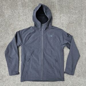 The North Face Apex Flex Goretex Jacket Zip Up Coat Charcoal Gray Mens Large